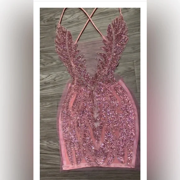 Dresses | Ariel In Pink Dress Custom Made Tons Of Sequin And Sheer Material | Poshmark Dresses | Ariel In Pink Dress Custom Made Tons Of Sequin And Sheer Material | Poshmark